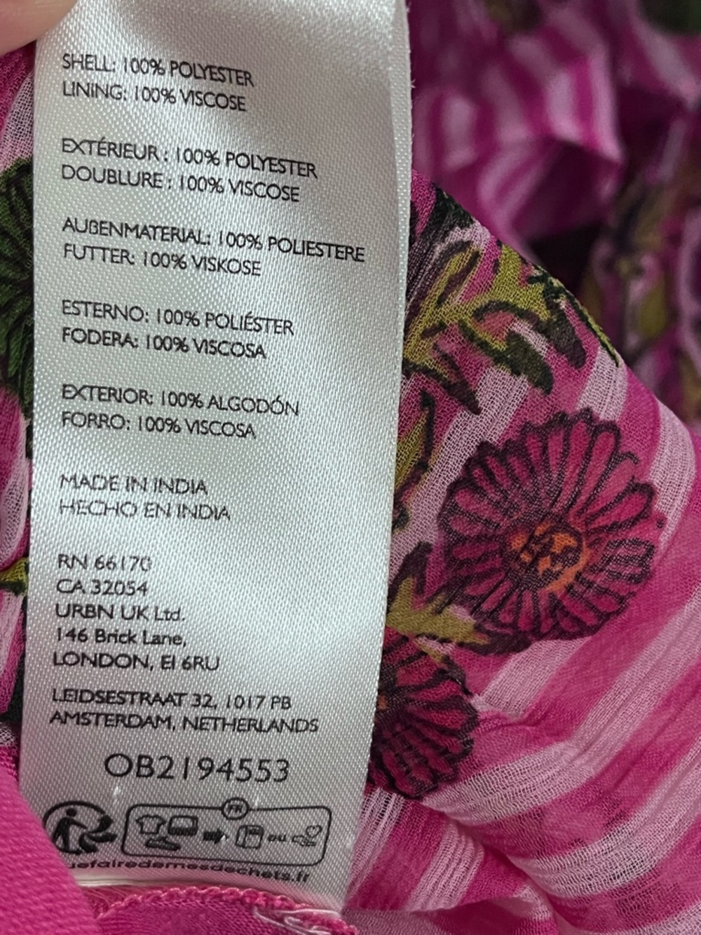 Free People XL Alejandra MIDI Floral Strapless Dress Hot Pink (Missing Straps) - Picture 14 of 14